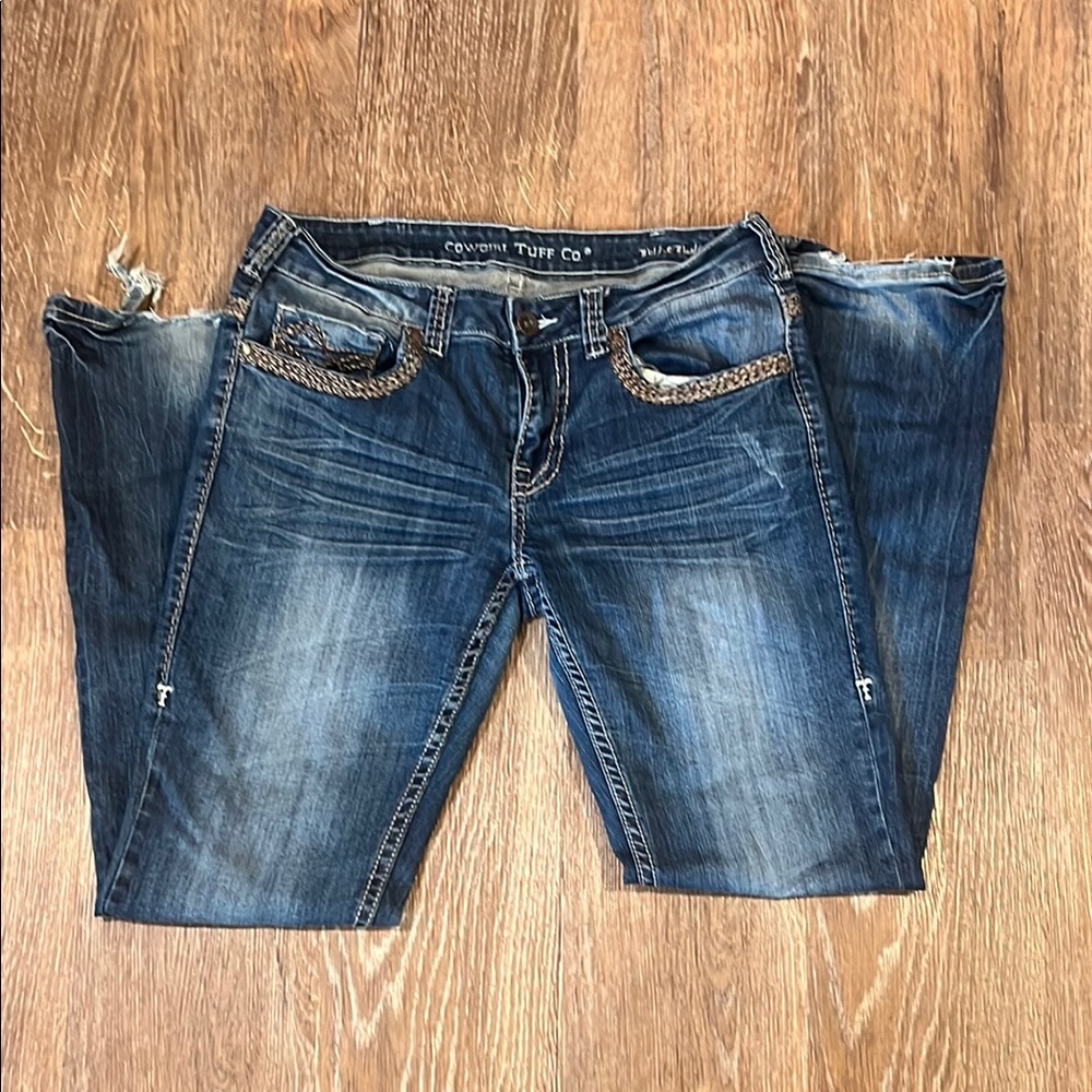 Cowgirl Tuff Blue Boot Cut Jeans Classic Style